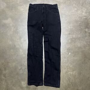 Vintage Y2k Rustler Black Straight Leg Western Jeans 30x32